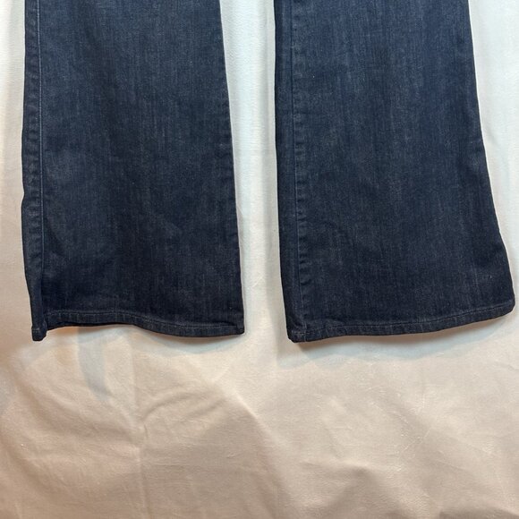 Pilcro Women's Dark Wash Flare Jeans Size 30 70s bohemian Hippie Night Out Dress - Picture 4 of 16